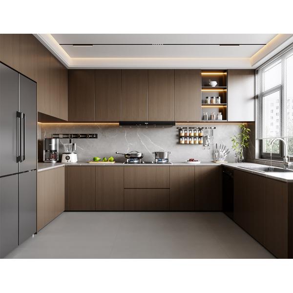 Quality Kitchen Full Furniture Modern Modular Melamine Cabinet With Hidden Drawer wholesale