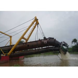 Mud Sediment Gravel Cutter Suction Dredger With Pump Booster Station