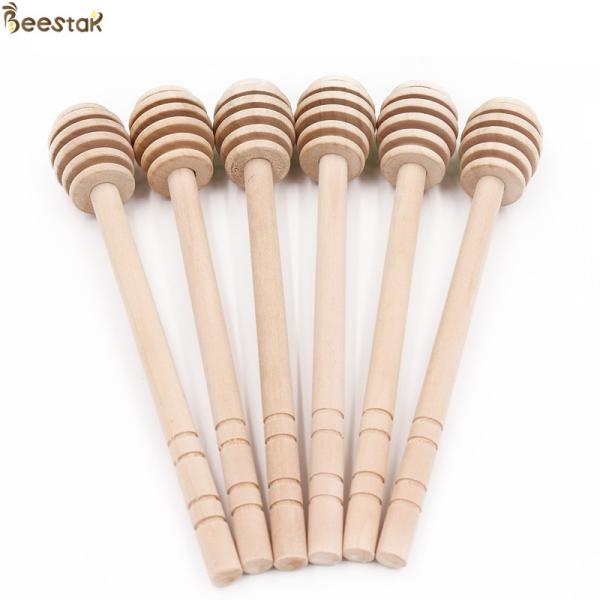 Quality Wooden Honey Stick Honey Splash Bar With Long Handle Wood Honey Dipper Stick wholesale