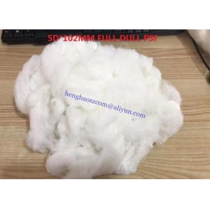 5D * 102mm Recycled Polyester Staple Fibre For Wool Spinning