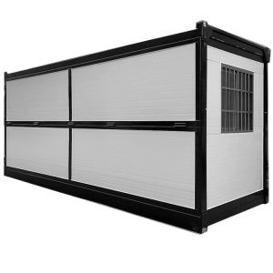 Cheap Warehouse Steel Folding Container House Fireproof With Q235 / Q345 Light Steel Frame for sale