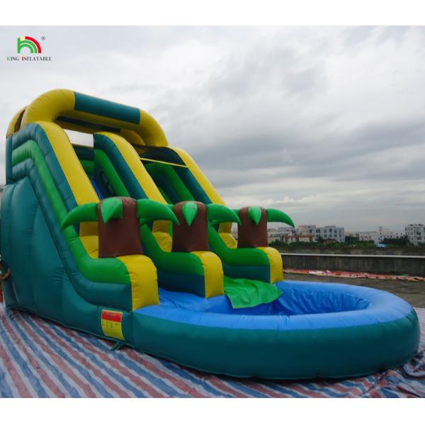 Cheap Price Commercial Grade PVC Inflatable Water Slides with Pool
