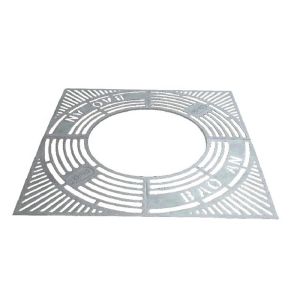 High Security Cast Iron Tree Grates Anti Frozen , EN124 D400 Custom Tree Grates