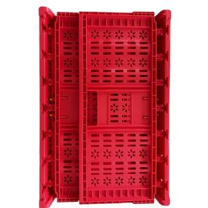 Stackable Plastic Crate for Convenient Storage and Transportation of Fruits