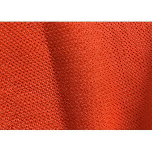 EN20471 100% Polyester Mesh Knitted Fluorescent Material Fabric Fire Retardant