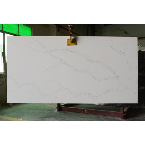 Quality SGS Certificated Calacatta Artificial Quartz Stone For Kitchen Countertop wholesale