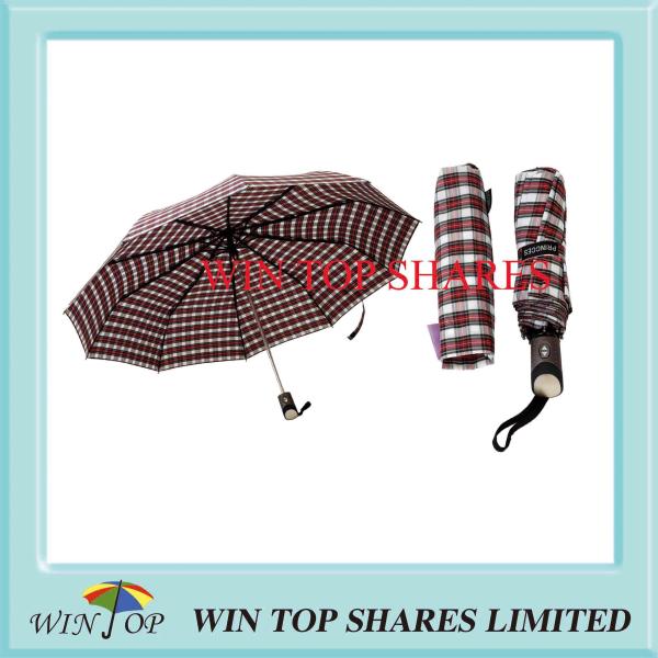Quality Scotland Check Fashion and Vogue Auto Umbrella wholesale
