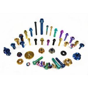 Custom GR5 Ti6Al4V Titanium Bolts And Nuts For Racing Motorcycles / Bicycle