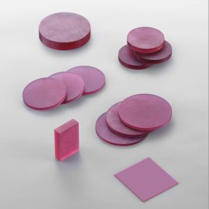 Customized Logo Ruby Doped Doped Sapphire Crystal Laser Al2o3 Single Crystal