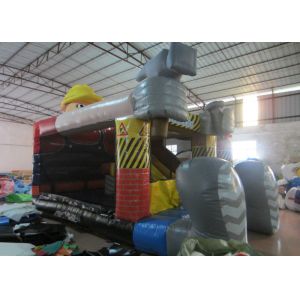 Inflatable Construction worker themed combo PVC material inflatable jumping