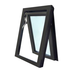 American style Hurricane Impact Aluminium Tempered Glass Awning Roof Windows