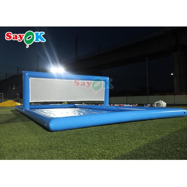 Water Park Games Large Pool Inflatable Volleyball Field Inflatable Water Tennis Court For Sport Games