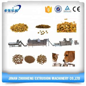 Large Capacity Twin Screw Extruder Pet Food Processing Machine for 220v/380v