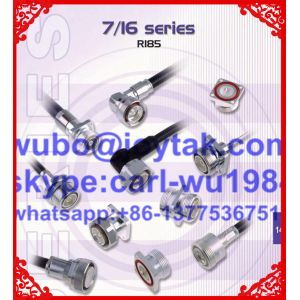 4.3-10 connector female solder type with flange square All brass made VSWR 1.15