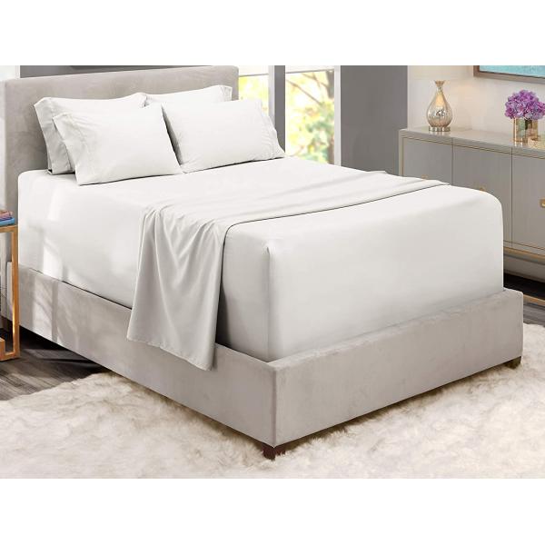 Hypoallergenic 6pcs Bamboo Bedding Set for Bedroom in European and American Style