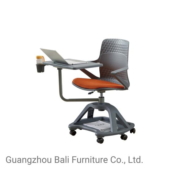 Quality Rotaty Training Room Tables And Chairs With Folded Writing Tablet wholesale