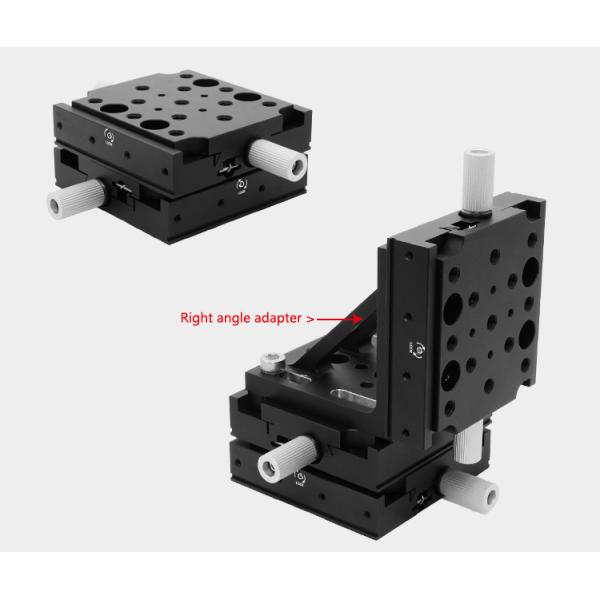 Double Knob Adjustment Swallowtail Motorized Linear Stage Travel ± 12.5mm
