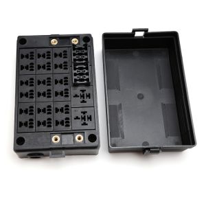 12V Waterproof Fuse And Relay Box 6pcs ATC ATO Blade Fuses For Auto Car Marine