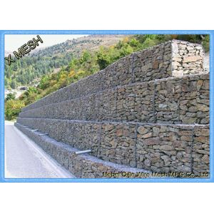 ASTM A 975 Kenya 2x1x1m Gabion Baskets , Lowes Gabion Stone Baskets