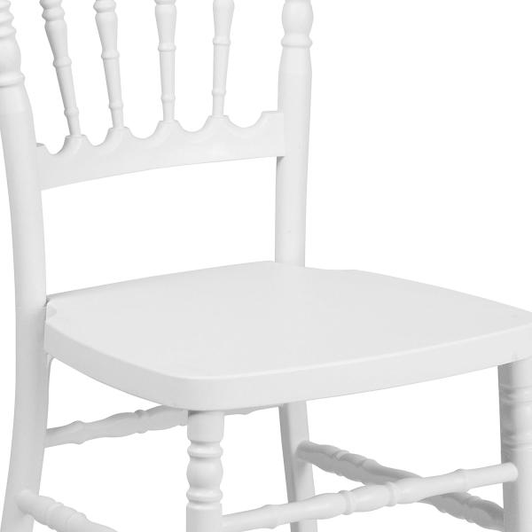White Chiavari Chairs Wedding Stackable PP Plastic Chiavari Chairs