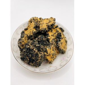 Black Gold Guoba Salted Egg Yolk And Pork Floss Flavor Rice Cracker Mix Crispy