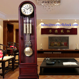China supplier manufacturer of luxury grandfather clock with German Hermle