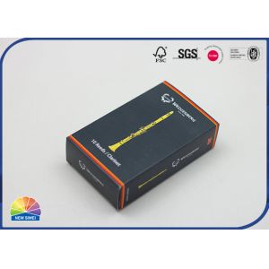 Black 4C Printed Carton Paper Gift Box With Eco Friendly Material