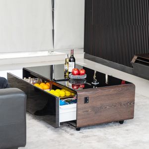 Smart Refrigerator Double Door Smart Furniture with 220V Voltage Smart Coffee