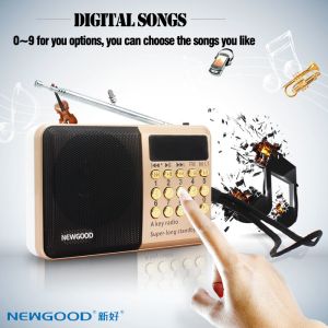 U disk digital radio player speaker