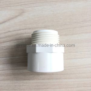 China Sch40 PVC Pipe Male Adapter Coupling Fitting for Pressure Water Supply Lateral 90°Tee on sale