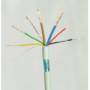 Sturdy PVC Insulated Copper Conductor Fire Alarm System Red Jacket 2 Core Alarm