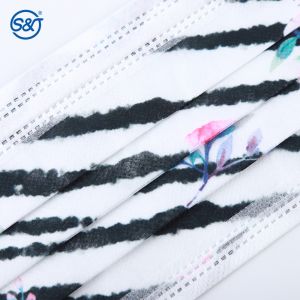 Printed vivid colors disposable face mask high quality disposable face mask