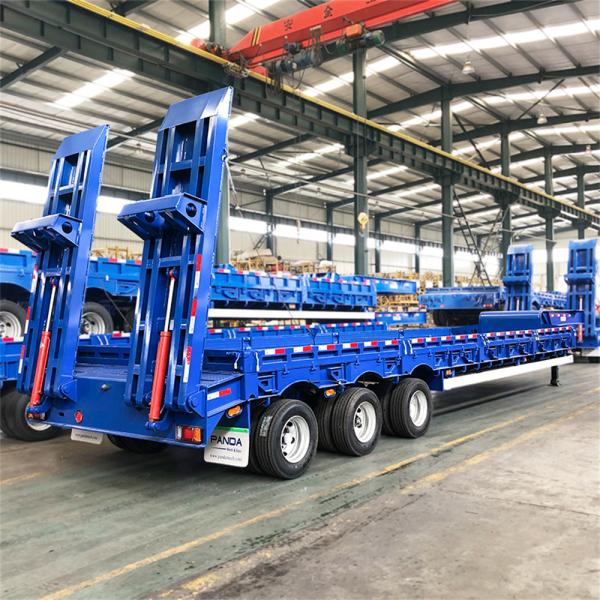 Customizable 12R22.5 Type Tires 3-Axle 12-Tire Low Bed Semi-Trailer with JOST 2.0 inches King Pin