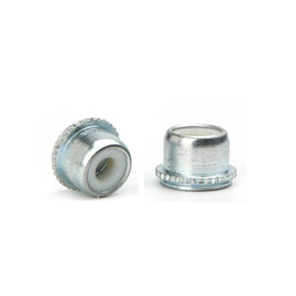 Higher Head Self Clinching M8 Nyloc Nut ZINC PLATED