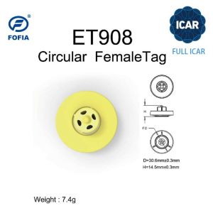 FULL ICAR Unshared ICAR Code Electronic Ear Tags for Animal Tracking and