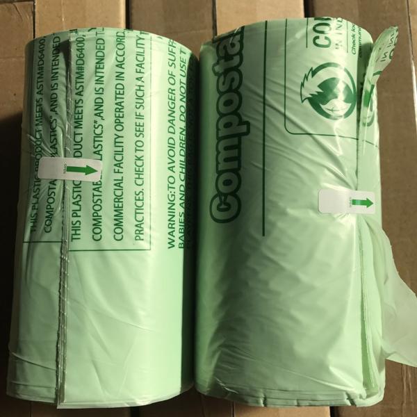 PBAT cornstarch vest handle compostable biodegradable bag