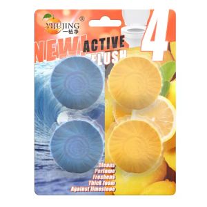 Automatic Blue Natural Toilet Bowl Cleaner Tablets With Bleach