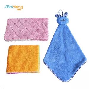 Cheap 300gsm 43x25cm Kitchen Wipe Cloth Towel Set Coral Velvet No Fading for sale