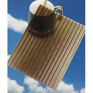 Factory price 6mm 4*8feet Bronze Polycarbonate Hollow Sheet with B1 Fire Rating