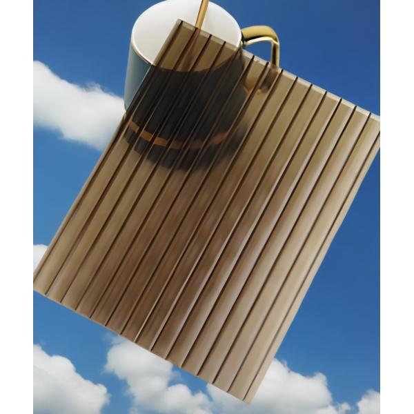 Quality Factory price 6mm 4*8feet Bronze Polycarbonate Hollow Sheet with B1 Fire Rating wholesale