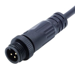 Elbow Female Plug M12 IP68 Waterproof Screw Type Connectors for Outdoor LED