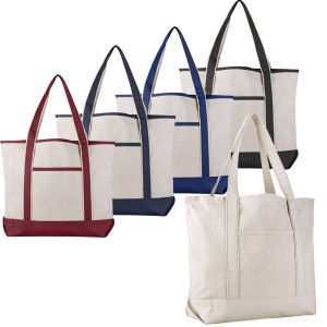 Custom Natural Canvas Bag Reusable Grocery Tote Shopping Bag