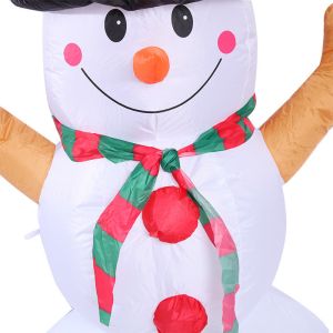 190t Fabric Inflatable Snowman for Holiday Decoration