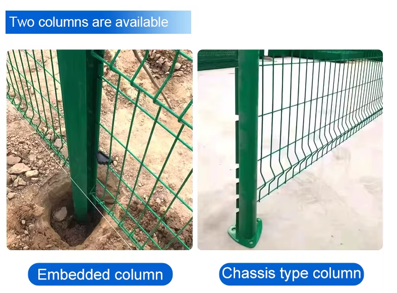 High Security Airport 50mmx200mm aoa fence Pvc Fence Panels And Posts