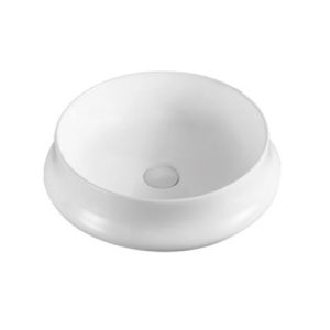 ALLWELL Modern Round Toilet Wash Basin Lavabo Concrete Sink for Bathroom