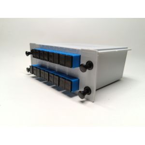 Rack Mount 1x16 SC UPC Fiber Optic PLC Splitter FTTH Epon Gpon LGX Cassette Type