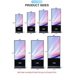 Qtenboard Lcd 49 55 Inch Indoor Vertical Totem Android Advertising Video Display