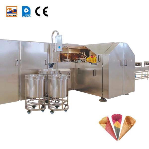 2.0h 137 Baking Plates Automatic Ice Cream Cone Production Line Ice Cream Cone