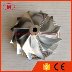 China T76 6+6 blades 76.71/102.35mm turbo aluminum 2618/milling/billet compressor wheel for racing on sale