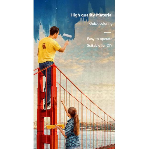 2024 Wall Painting Tool Plastic PP Handle Paint Roller Cleaner for Effortless Cleaning